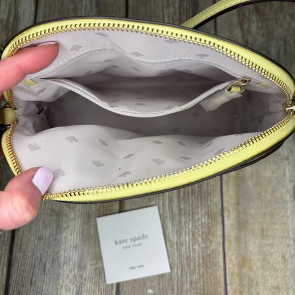 NWOT Kate Spade Payton Dome Leather Satchel Iced Lime - Picture 9 of 10
